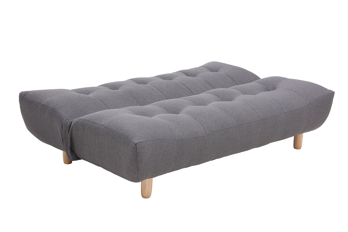 Divano convertibile design scandinavo grigio scuro YUMI