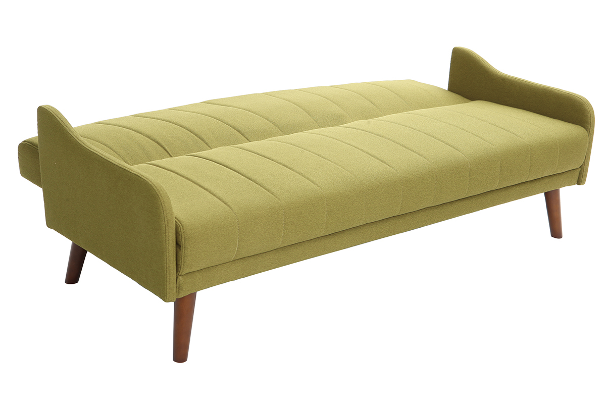 Divano convertibile vintage 3 posti verde ARYA