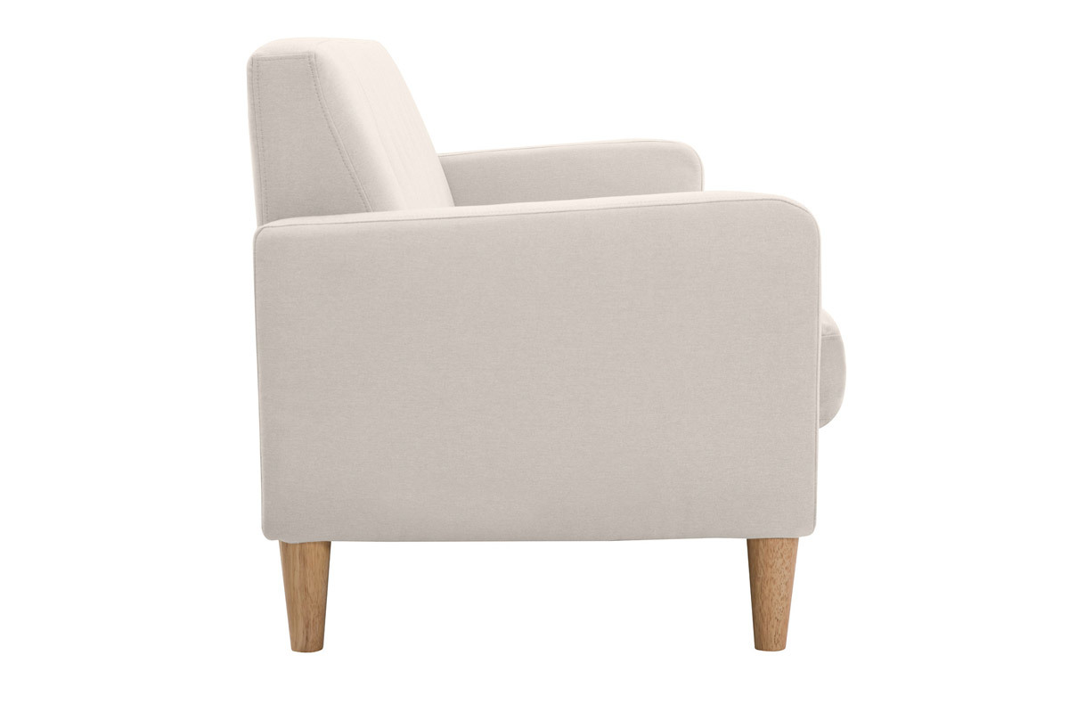 Divano design scandinavo 3 posti tessuto naturale LUNA