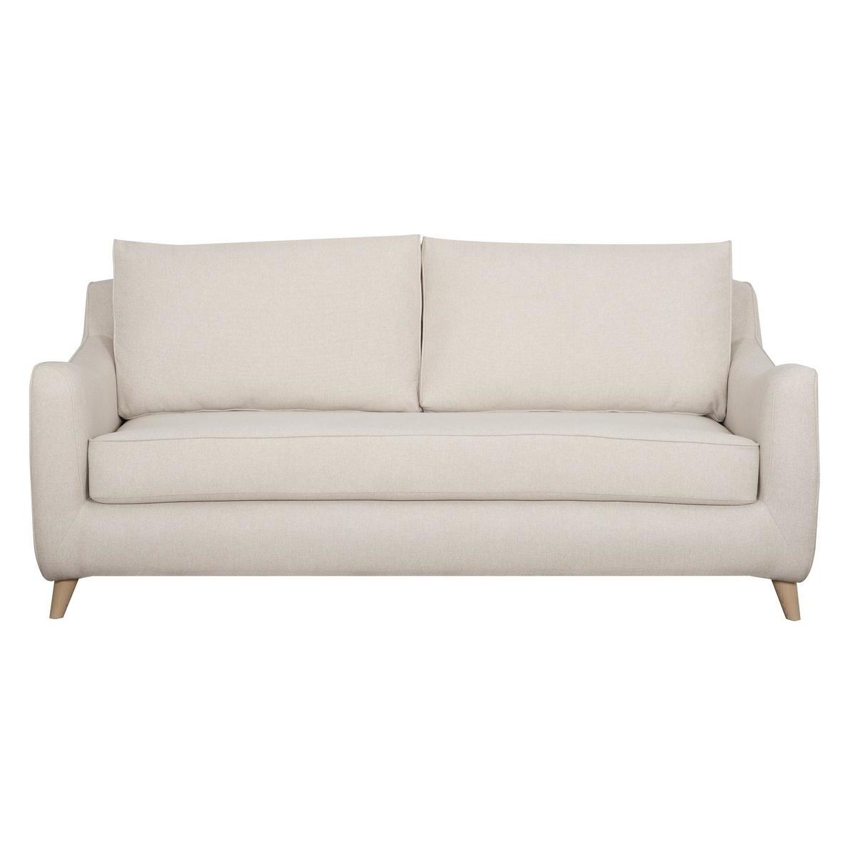 Divano letto scandinavo 3 posti beige VENDOME