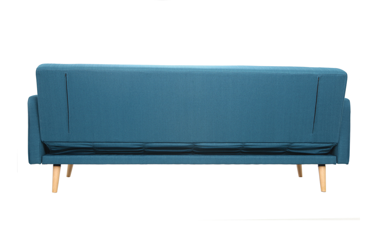 Divano letto scandinavo 3 posti blu anatra ULLA