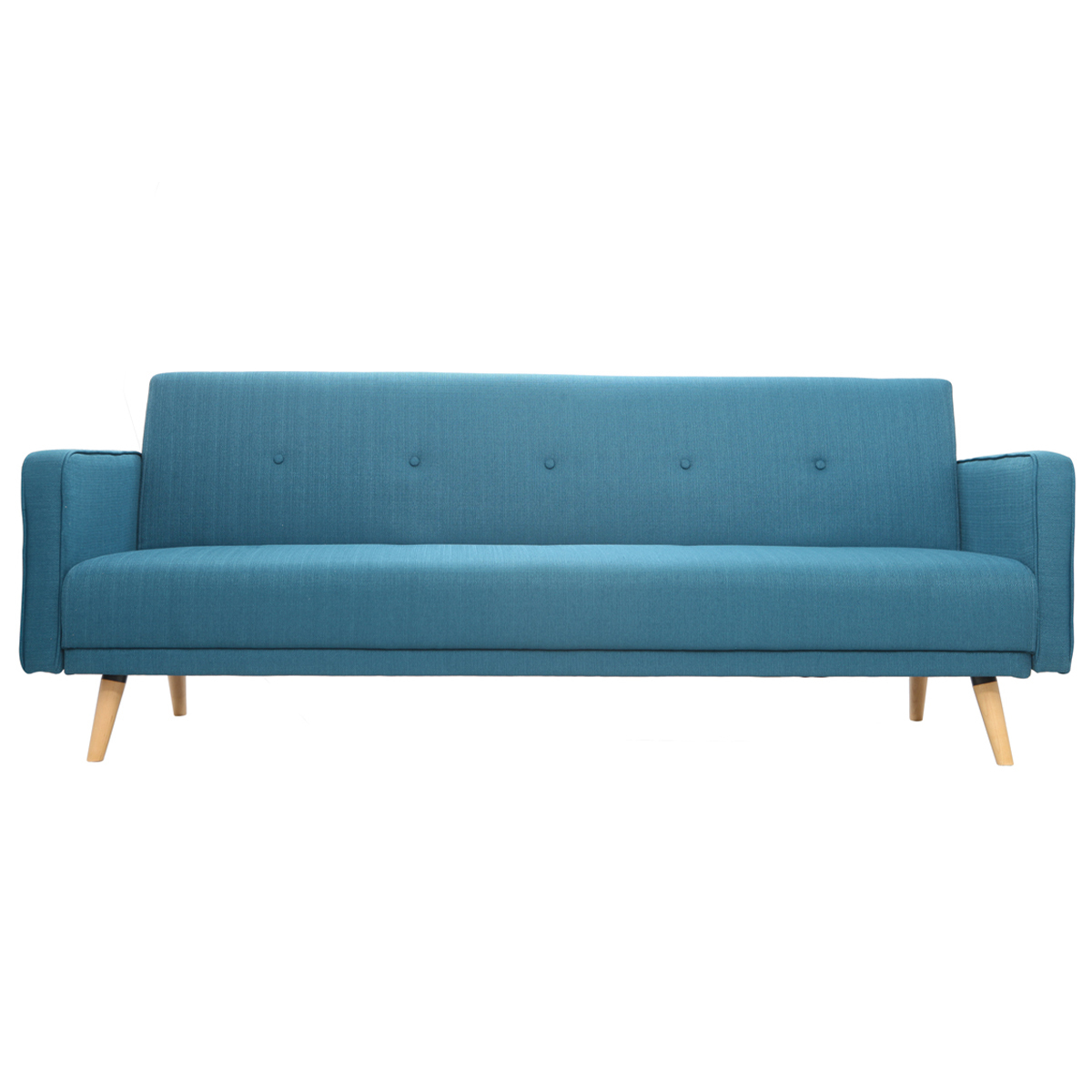 Divano letto scandinavo 3 posti blu anatra ULLA