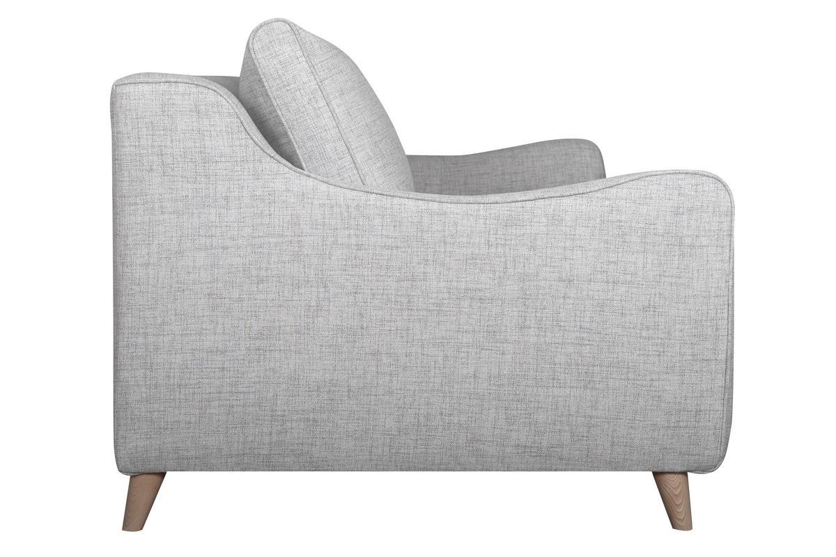 Divano letto scandinavo 3 posti grigio chiaro con materasso 10 cm VENDOME