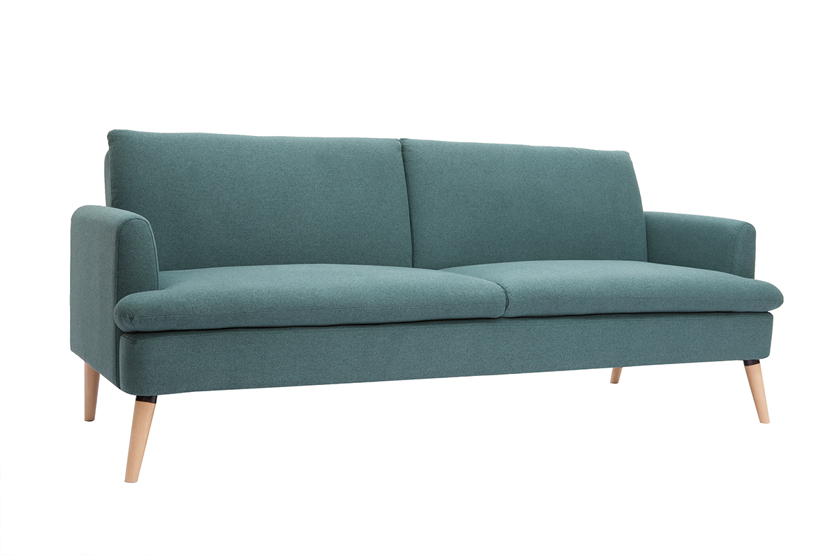 Divano letto scandinavo 3 posti verde STEWART