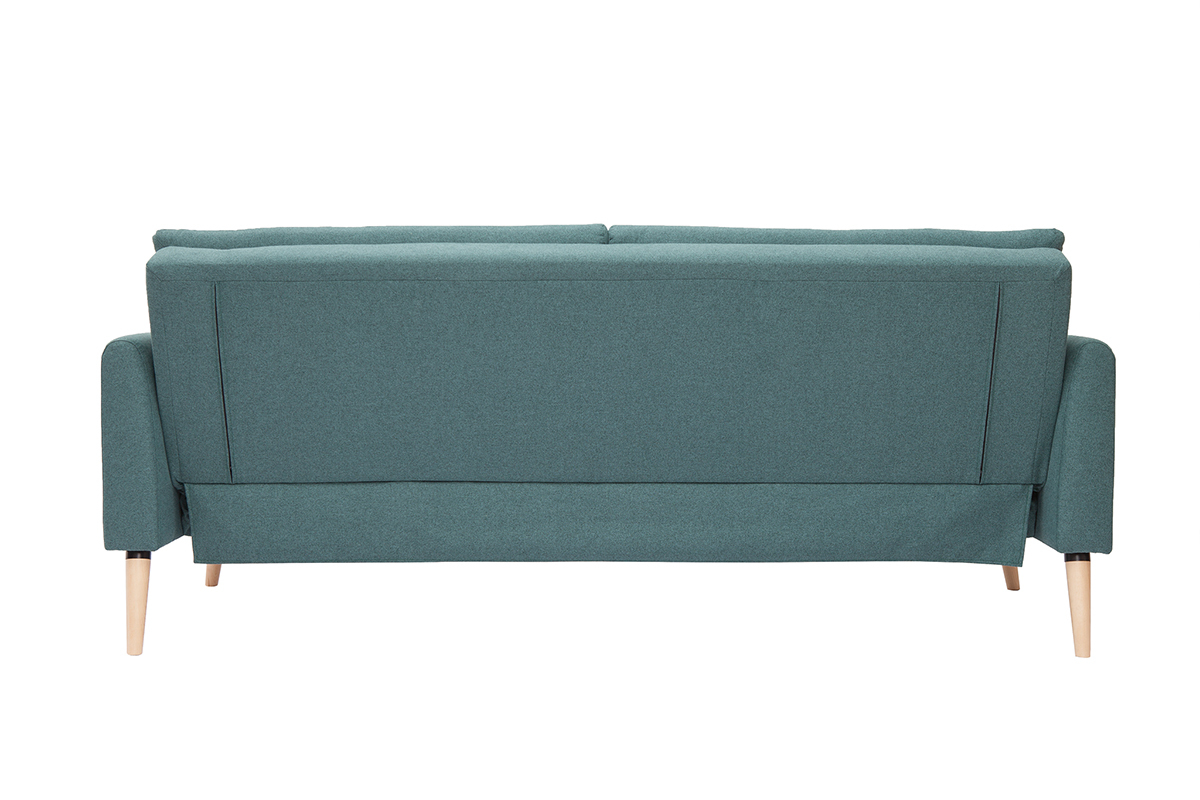 Divano letto scandinavo 3 posti verde STEWART