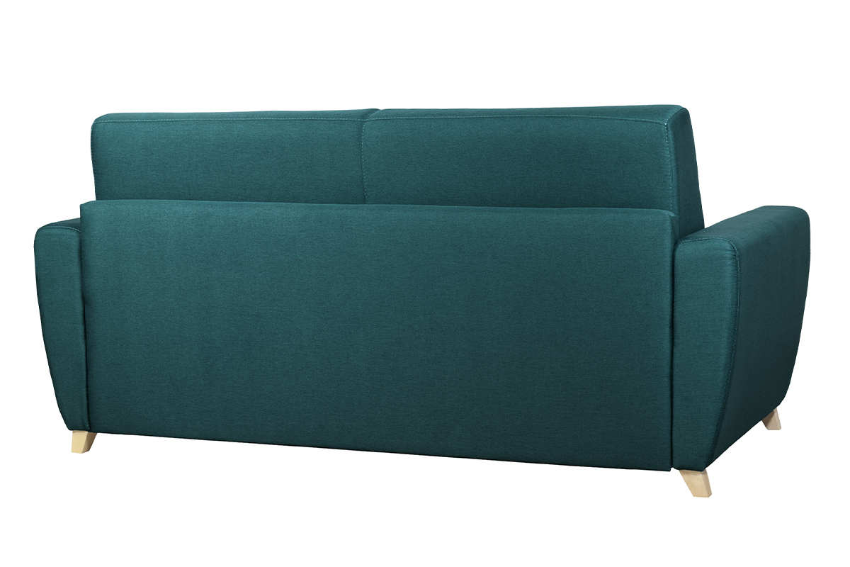 Divano letto scandinavo blu anatra con materasso 18 cm GRAHAM