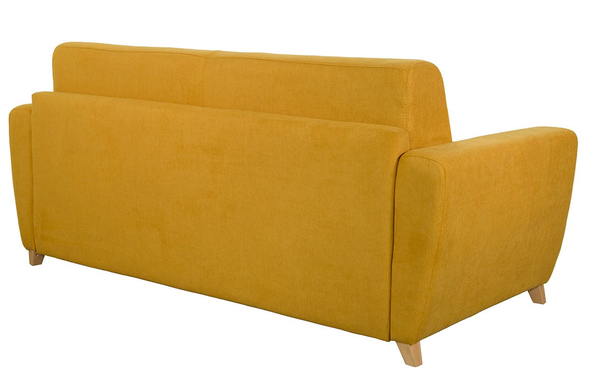 Divano letto scandinavo giallo senape GRAHAM