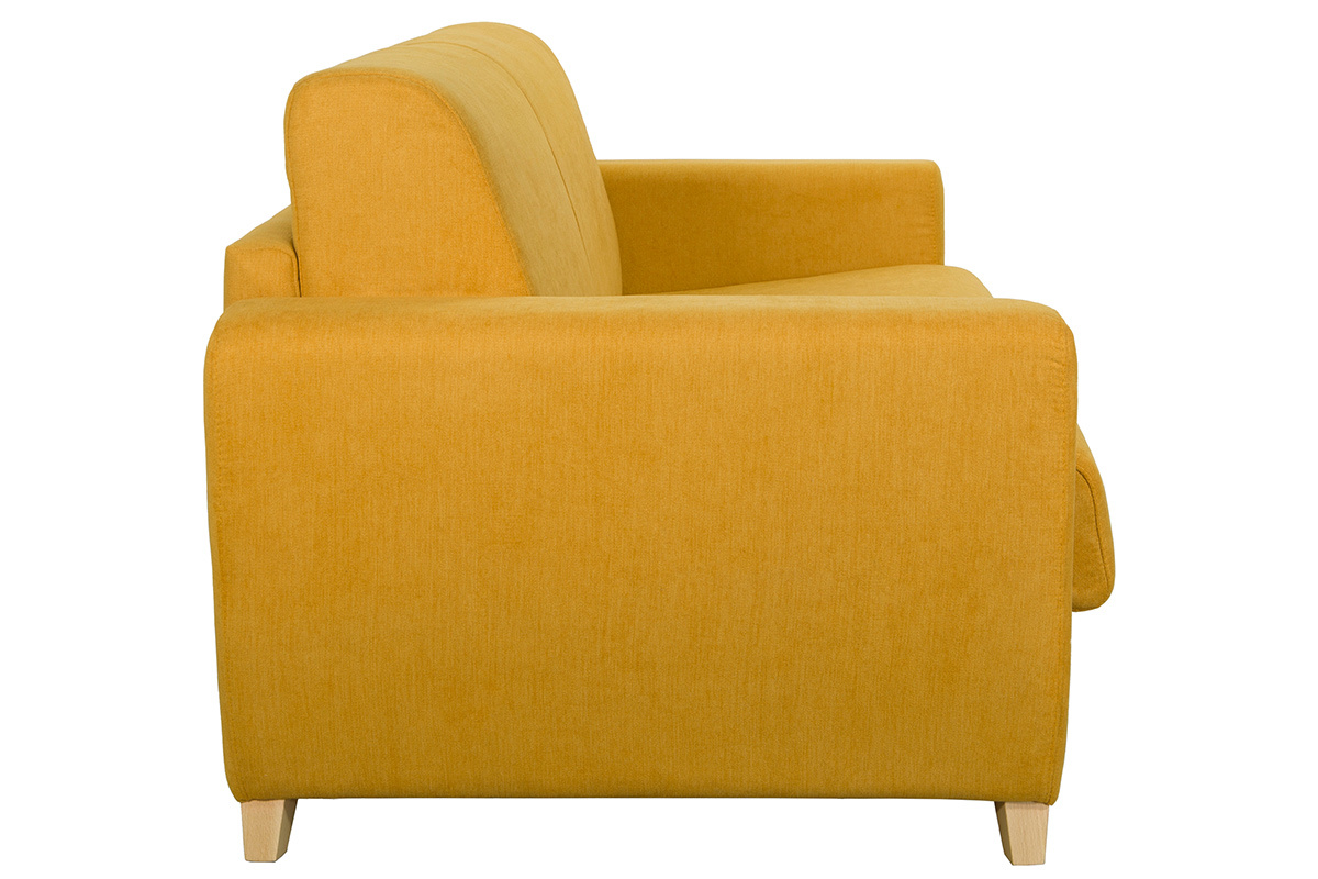 Divano letto scandinavo giallo senape GRAHAM