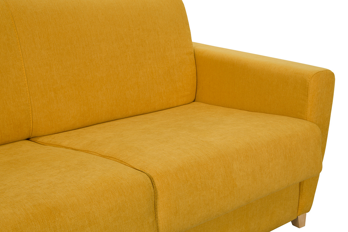 Divano letto scandinavo giallo senape GRAHAM