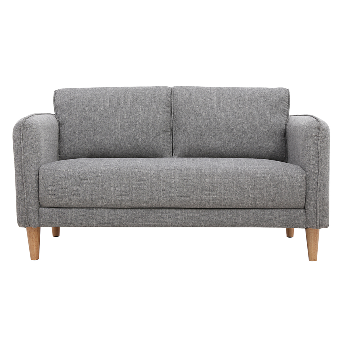 Divano scandinavo 2 posti grigio chiaro KURT