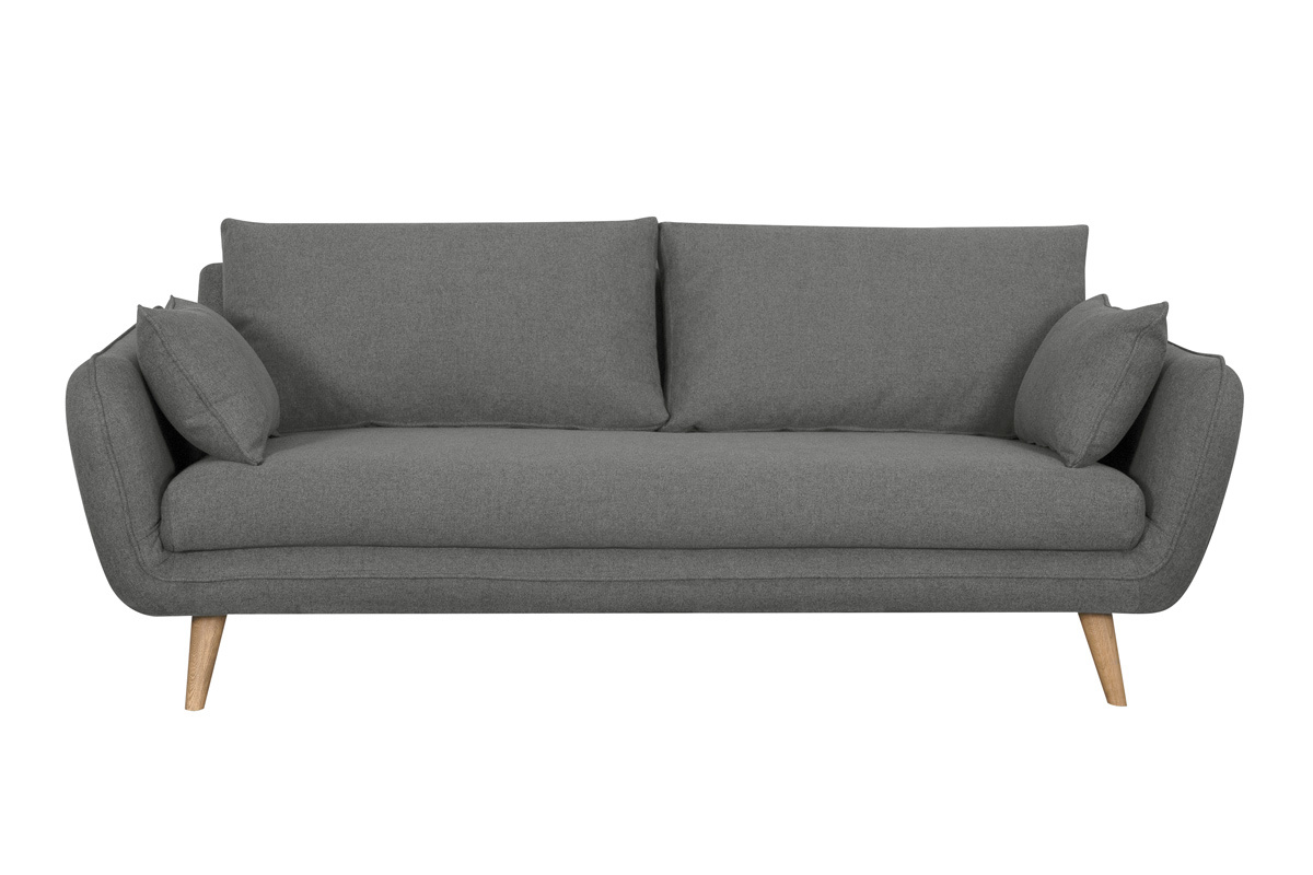 Divano scandinavo 3 posti antracite CREEP