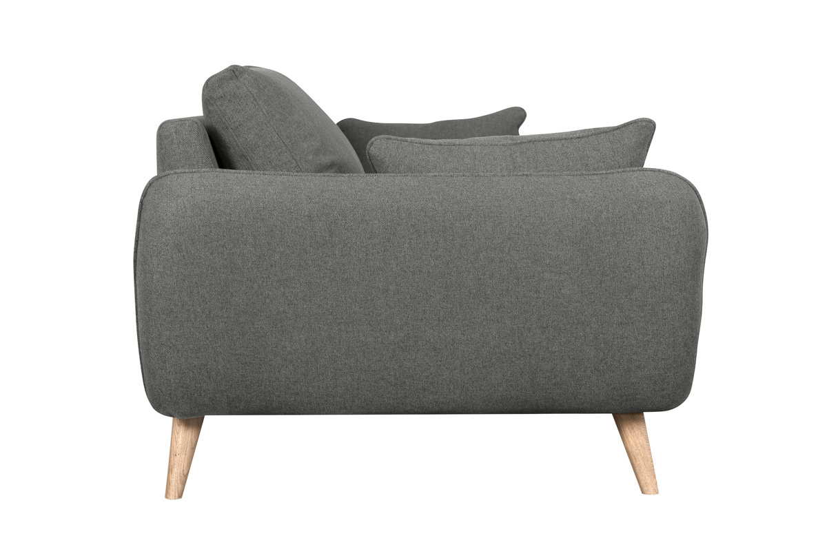 Divano scandinavo 3 posti antracite CREEP