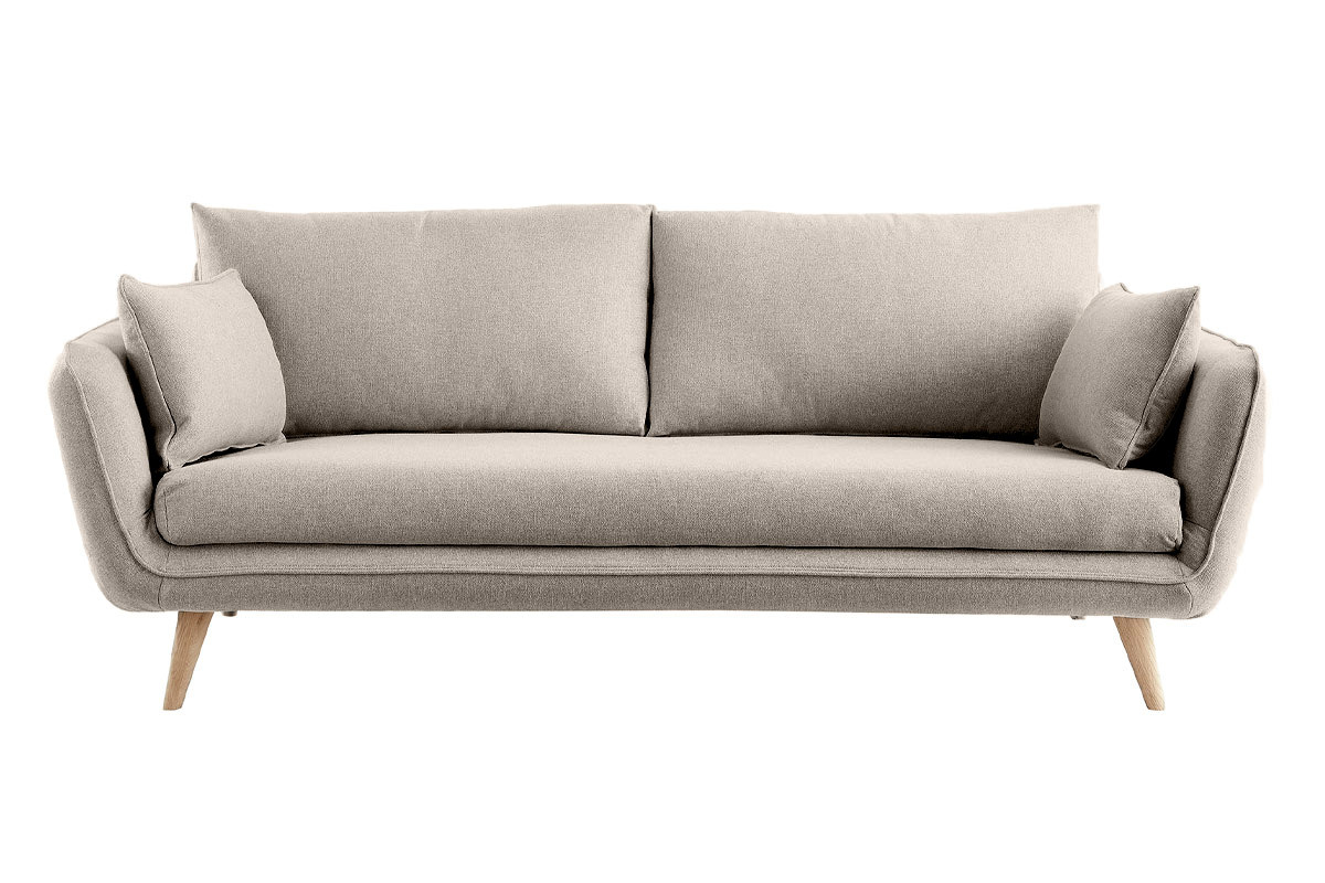 Divano scandinavo 3 posti beige CREEP