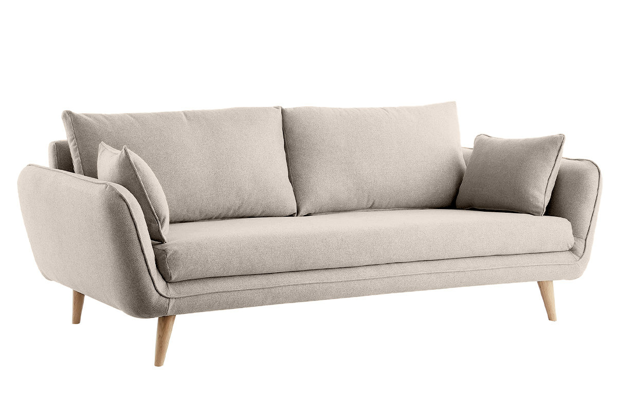 Divano scandinavo 3 posti beige CREEP