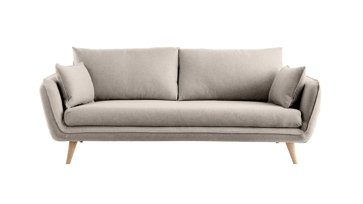 Divano scandinavo 3 posti beige CREEP