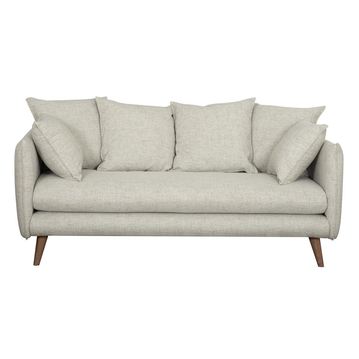 Divano scandinavo 3 posti beige OLYMPIA