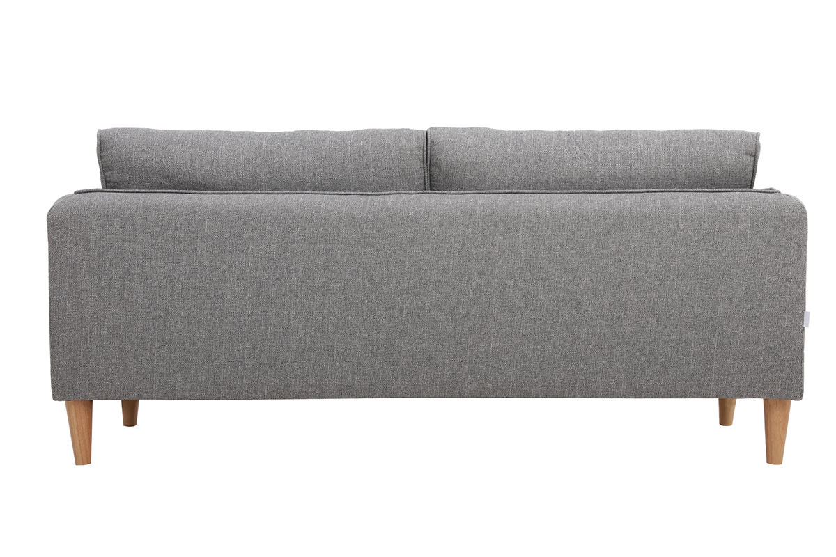 Divano scandinavo 3 posti grigio chiaro KURT