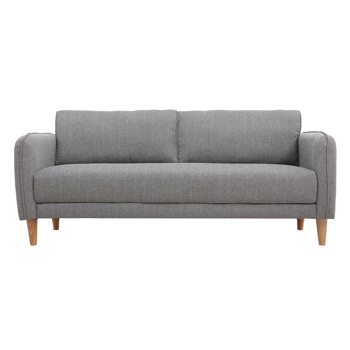 Divano scandinavo 3 posti grigio chiaro KURT