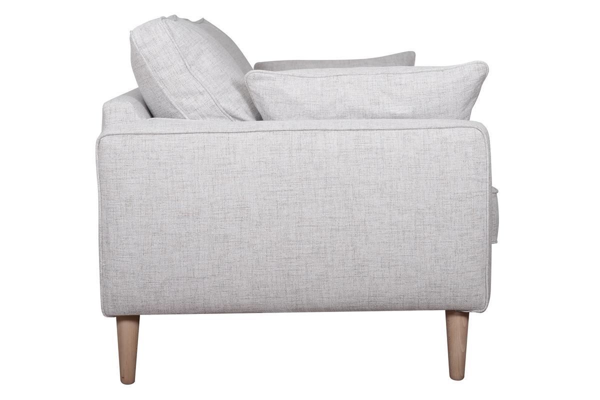 Divano scandinavo 3 posti grigio chiaro PAPEL