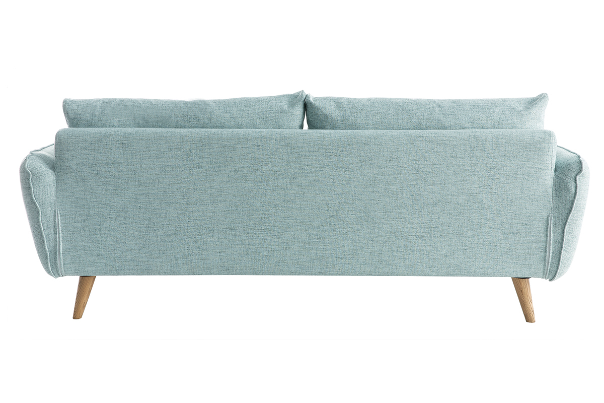 Divano scandinavo 3 posti grigio chiaro screziato CREEP