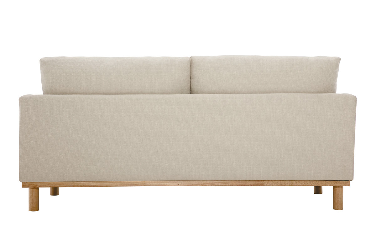 Divano scandinavo beige 3 posti HOBART