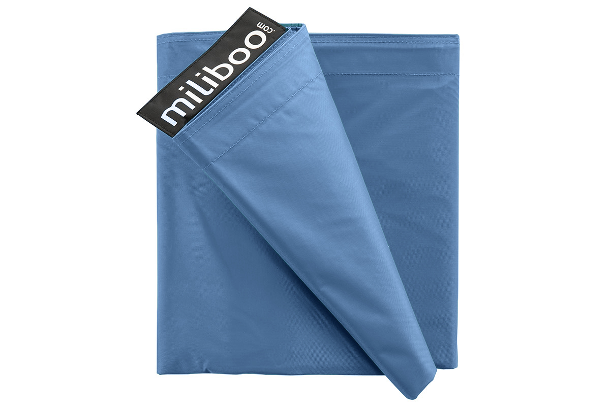 Fodera di pouf gigante Blu anatra BIG MILIBAG