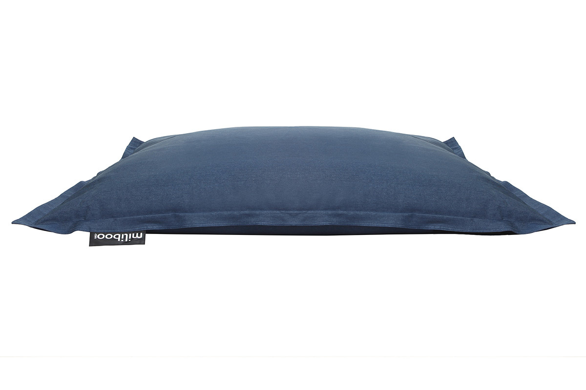 Fodera di pouf gigante in cotone Blue jeans BIG MILIBAG