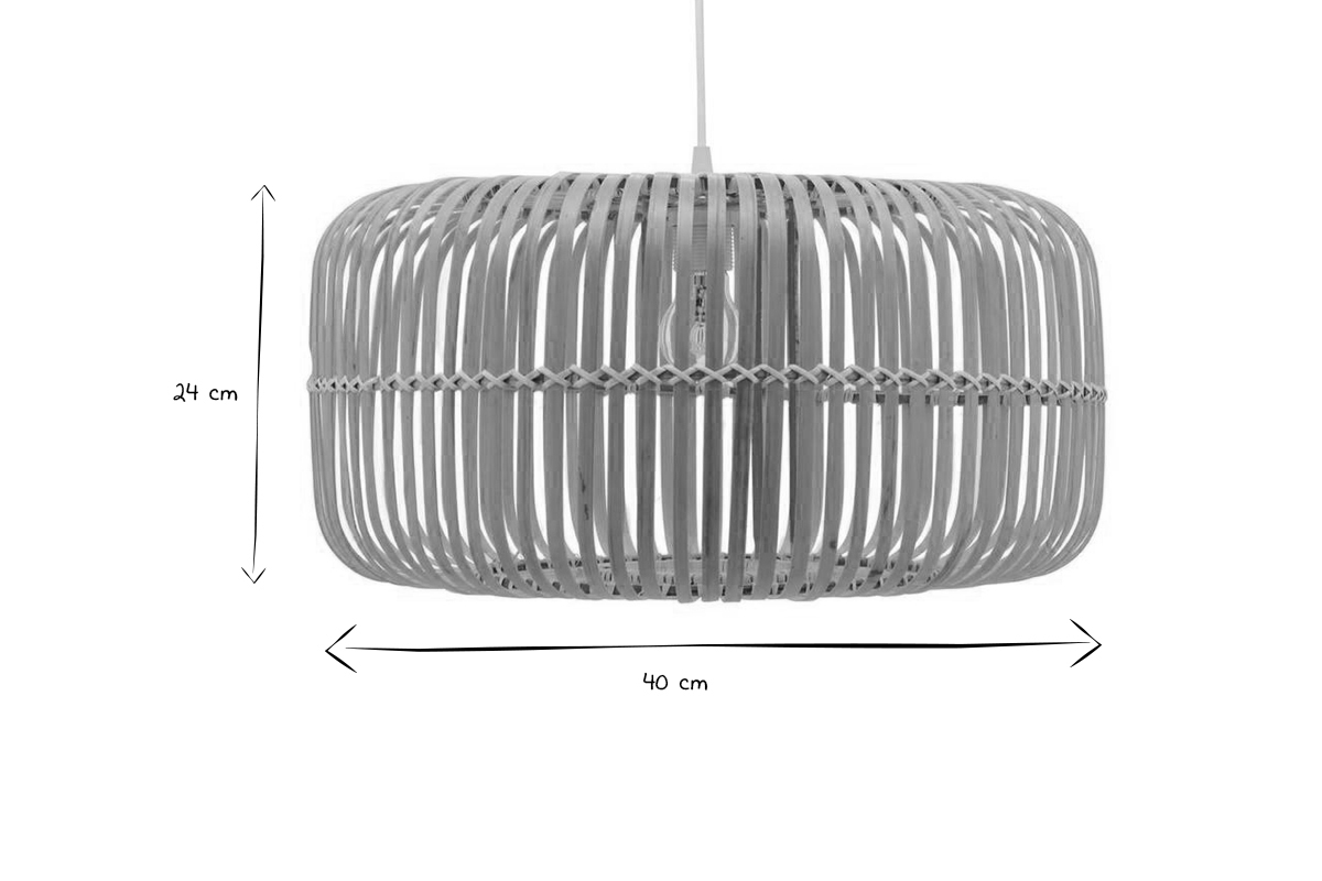 Lampada a sospensione in bamb D40 cm HANOI