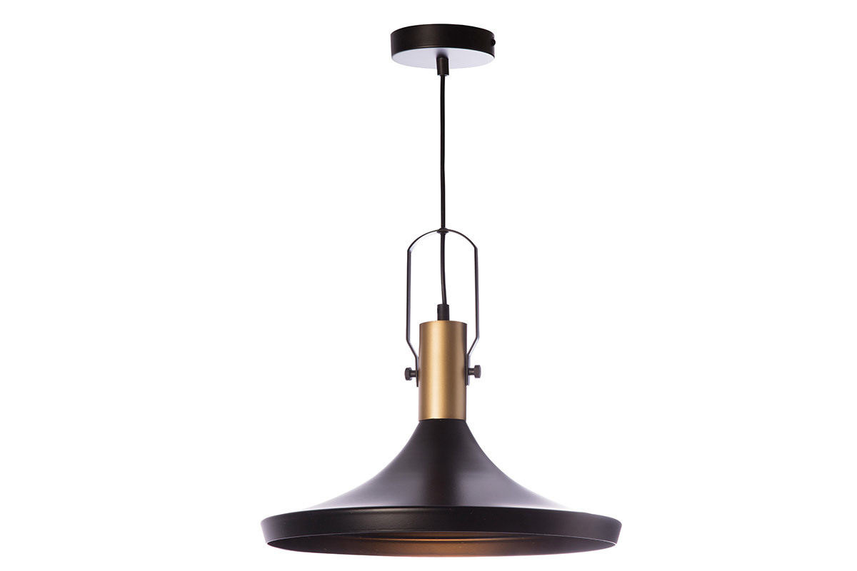 Lampadario in metallo Nero 36 cm TUBAE