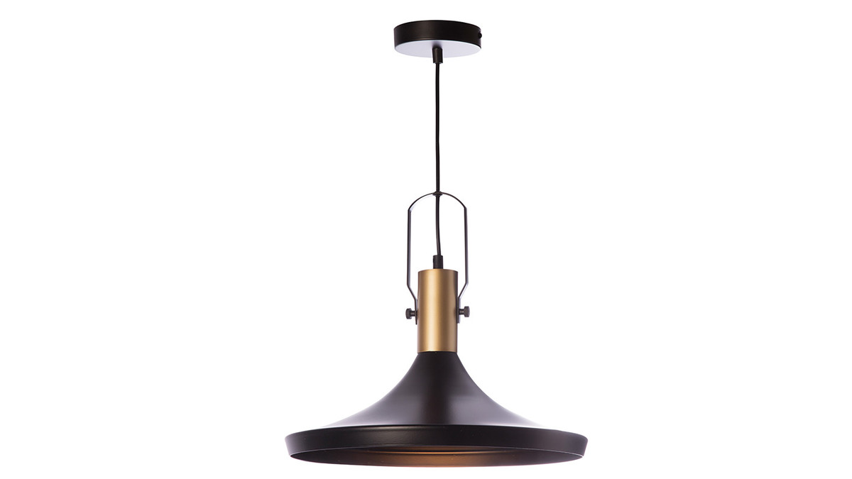 Lampadario in metallo Nero 36 cm TUBAE