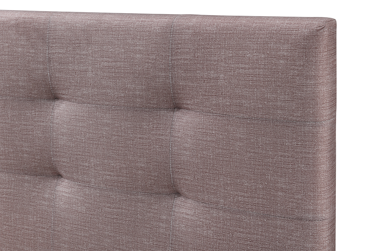 Letto 160 x 200 imbottito tessuto cammello MARQUISE