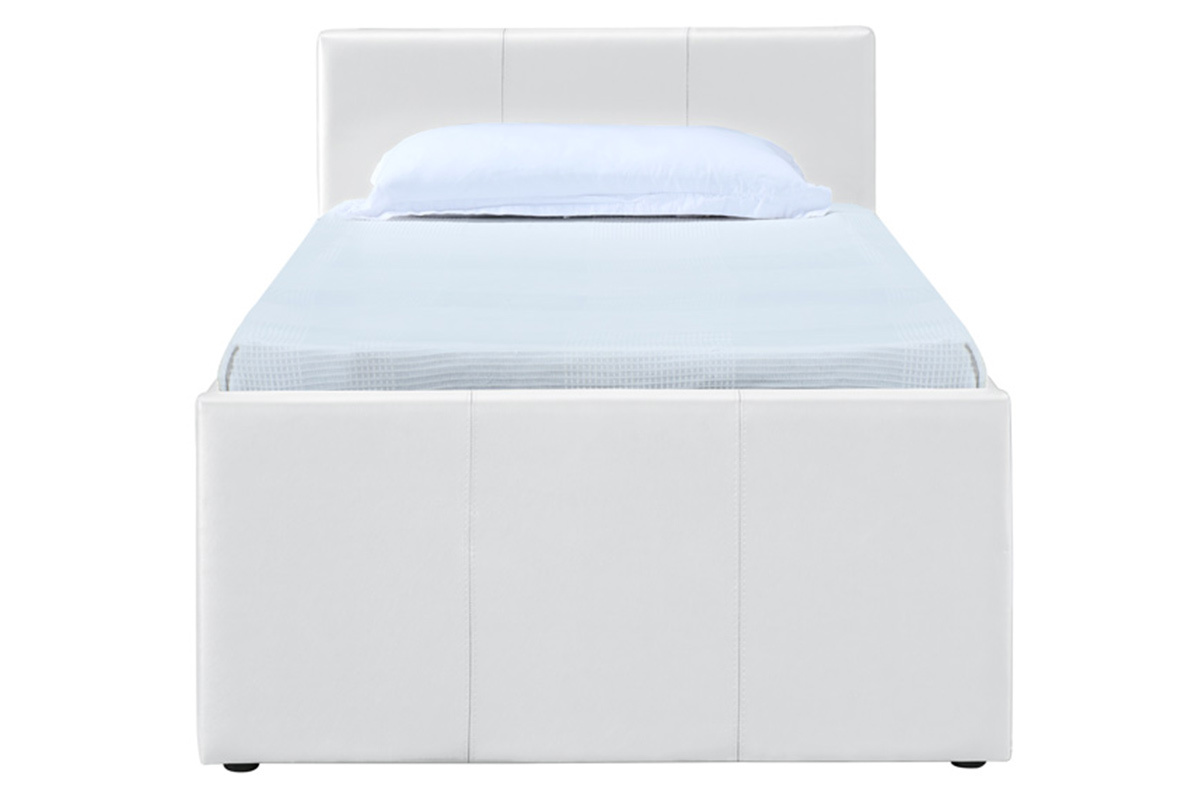 Letto estraibile 90 x 195 PU bianco MACCO