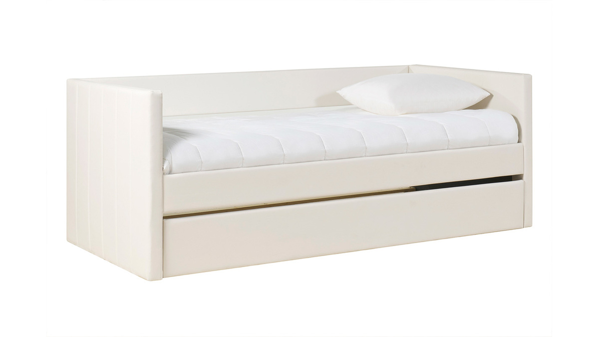 Letto estraibile bianco 90x190 cm ELIE