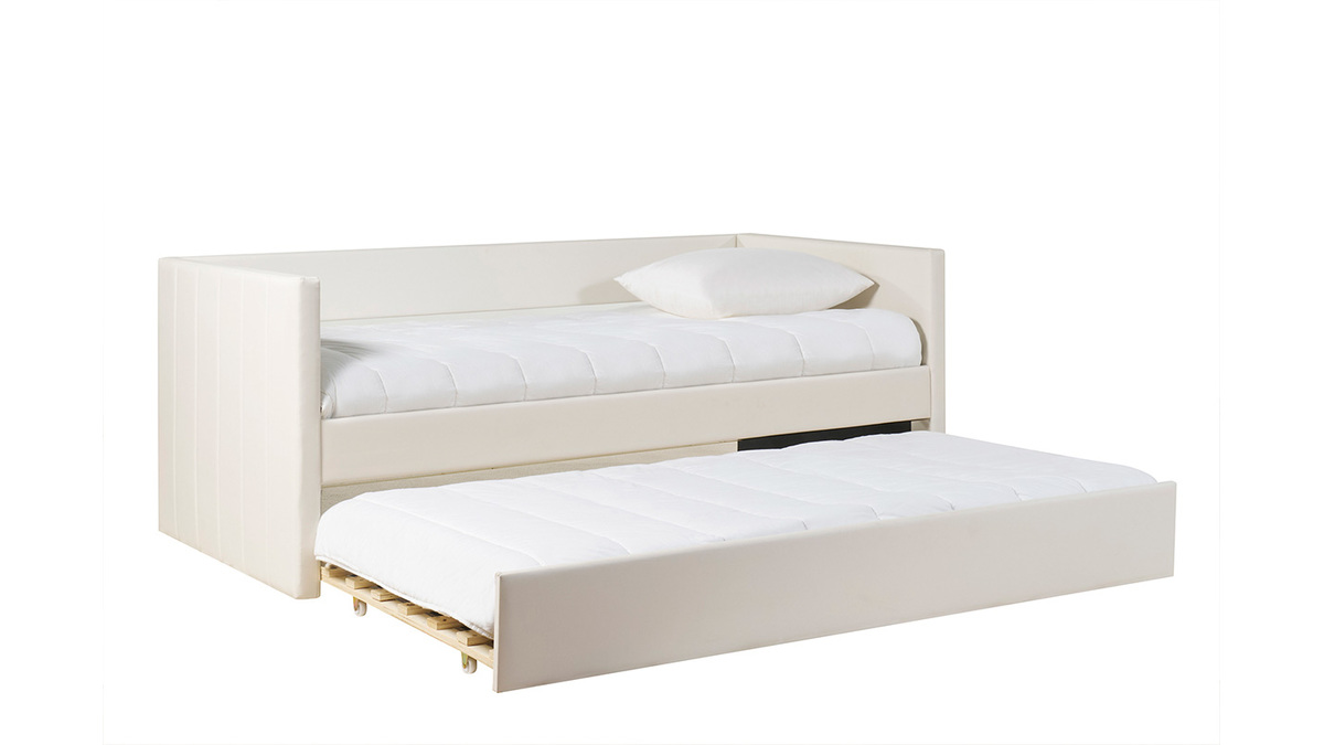 Letto estraibile bianco 90x190 cm ELIE