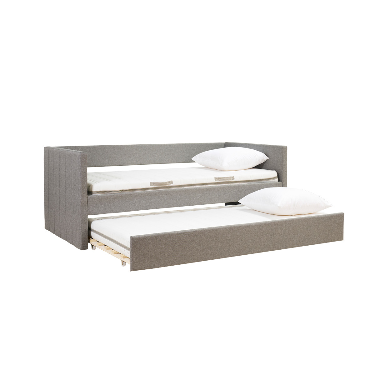 Letto estraibile in tessuto grigio 90x190 cm ELIE