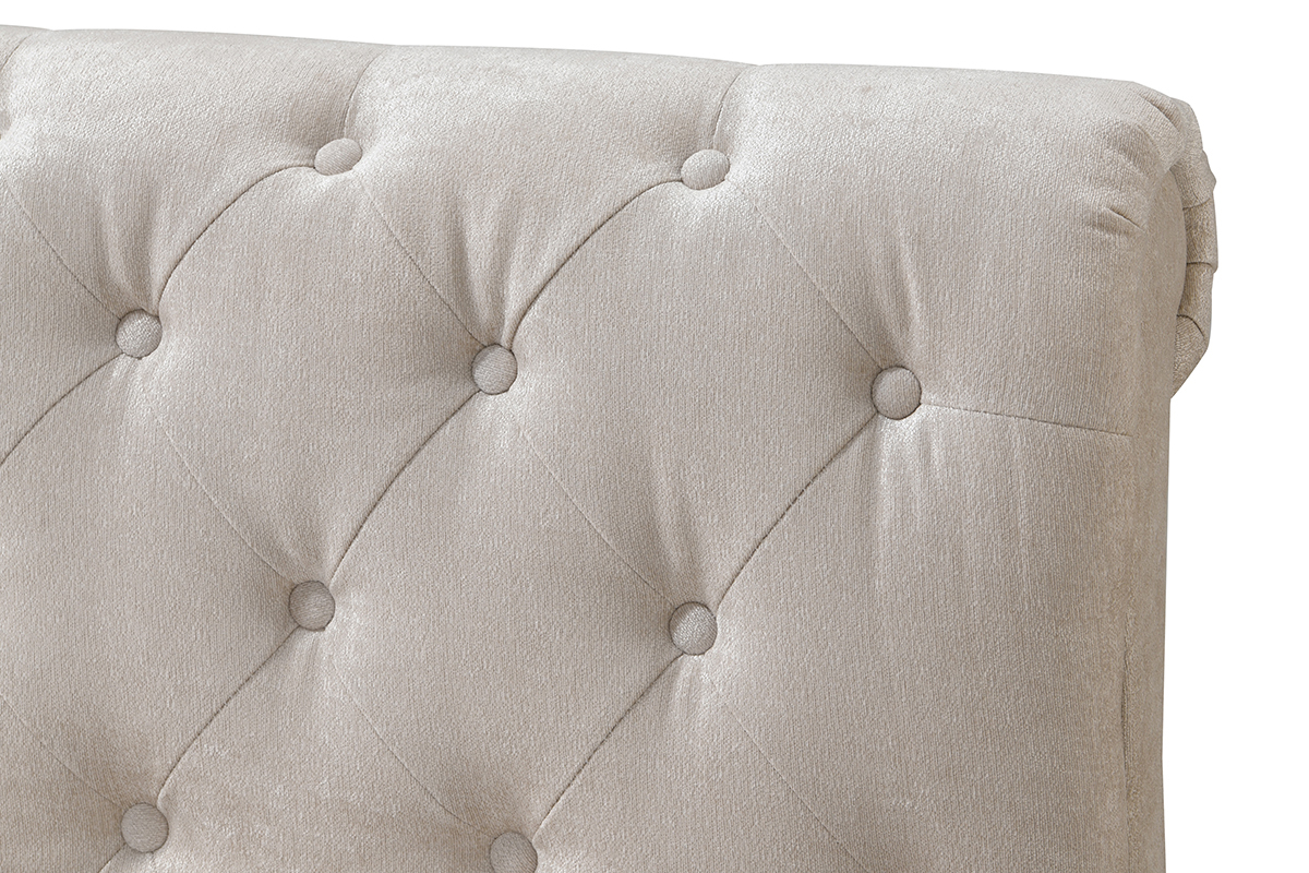 Letto matrimoniale 160x200 velluto capitonne RILEY