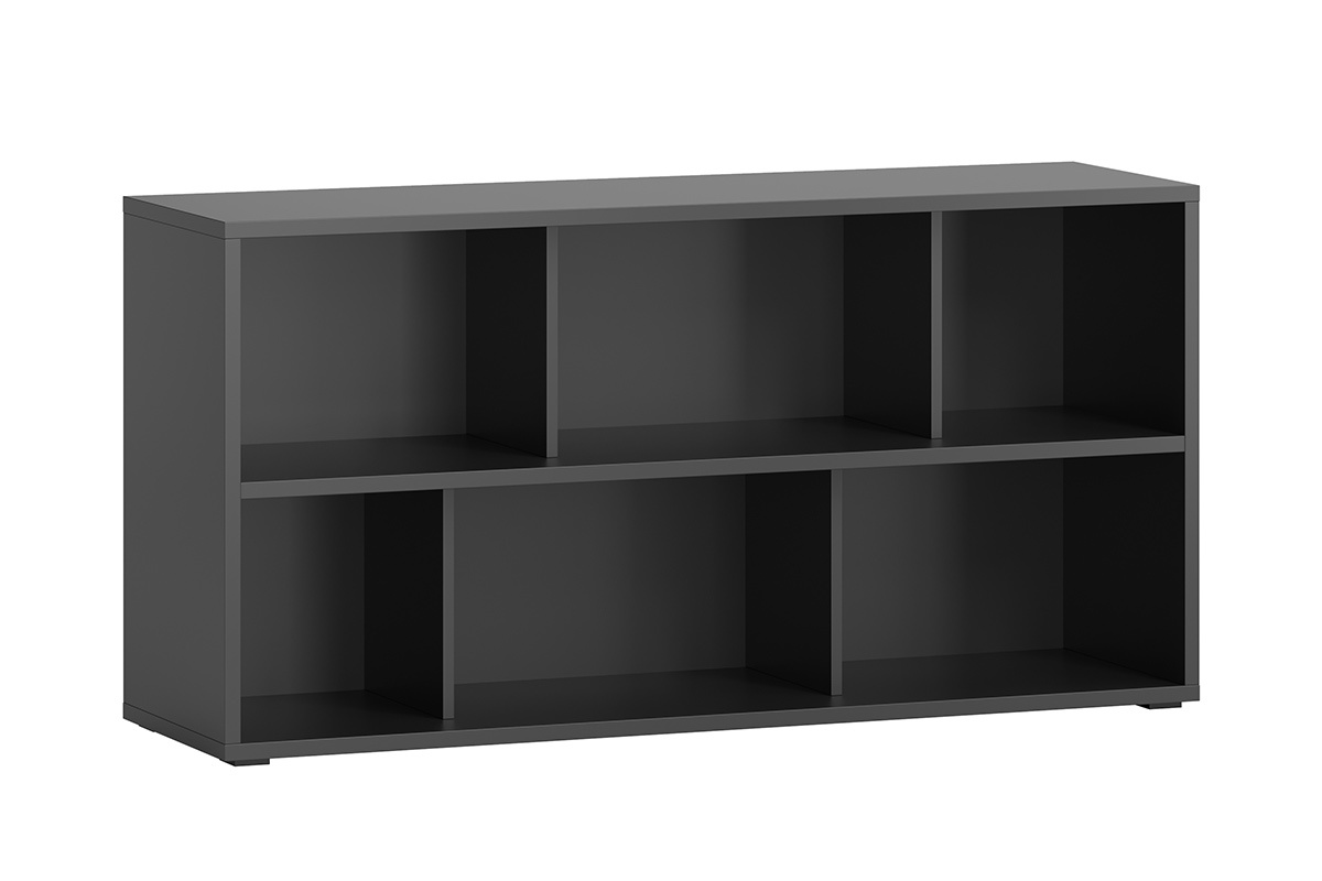 Libreria bassa finitura legno nero L140 cm EPURE