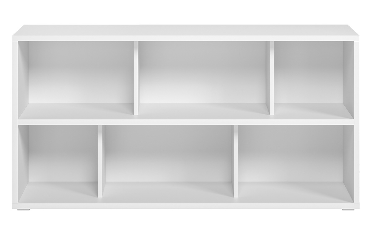 Libreria bassa legno bianco L140 cm EPURE