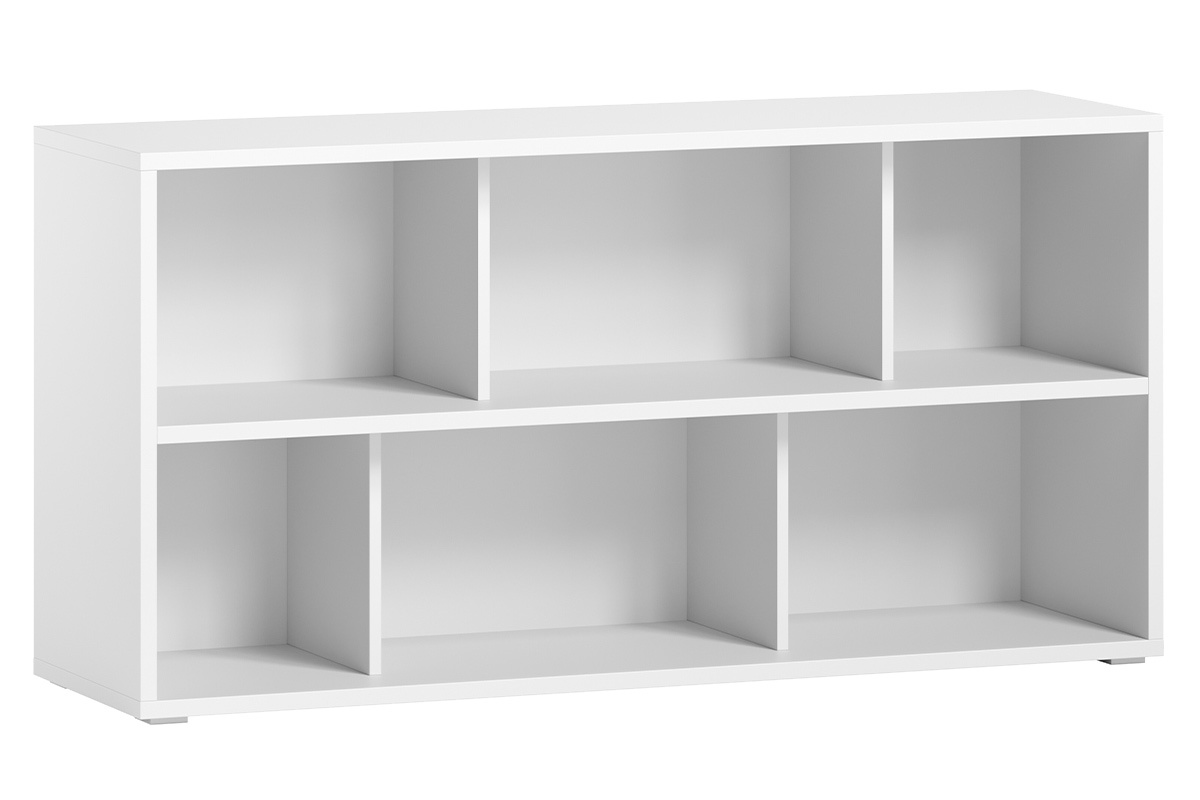 Libreria bassa legno bianco L140 cm EPURE