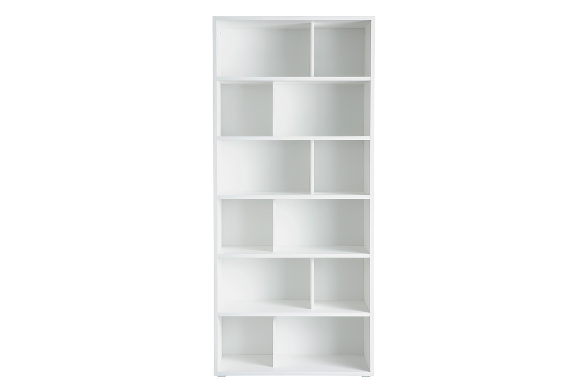 Libreria design in legno bianco EPURE