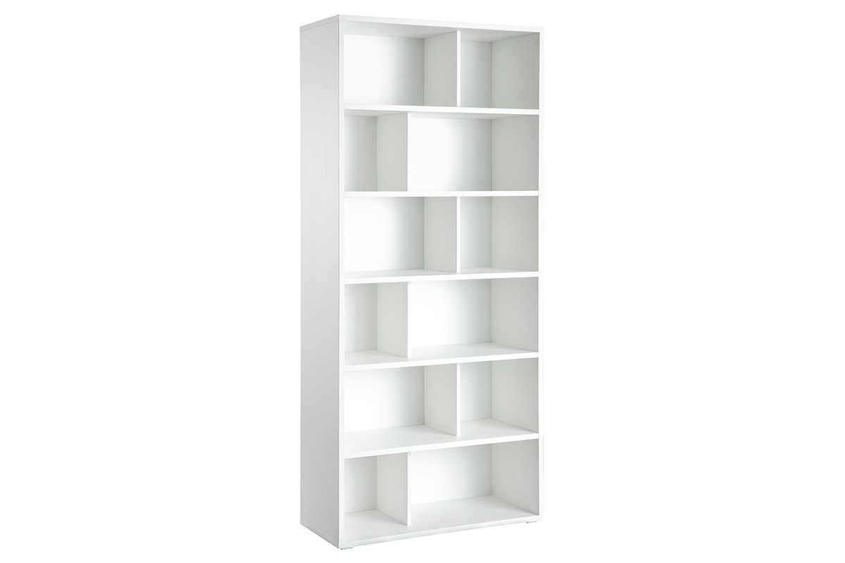 Libreria design in legno bianco EPURE