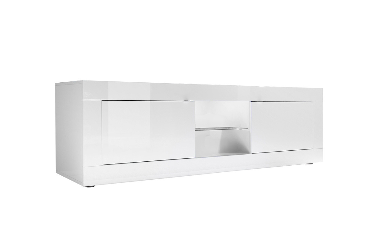 Mobile TV design laccato bianco 180 cm LATTE