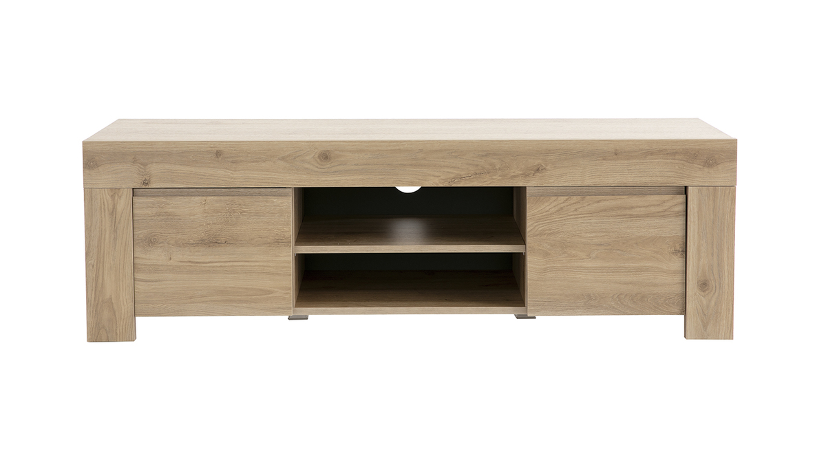 Mobile TV di design finitura rovere L138 cm LINO