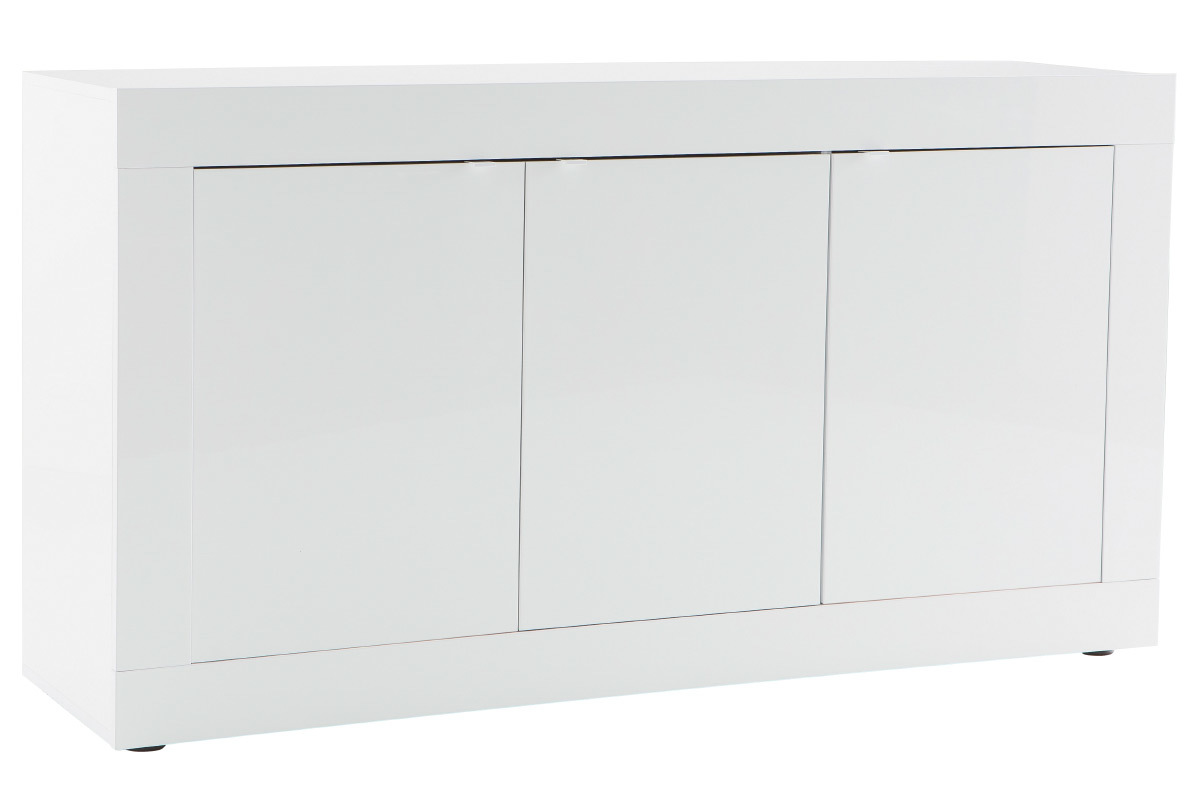 Mobiletto buffet design laccato bianco 160 cm LATTE