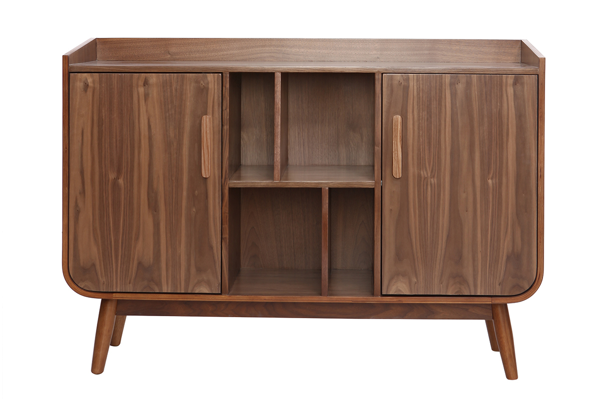 Mobiletto buffet vintage in legno noce HALLEN