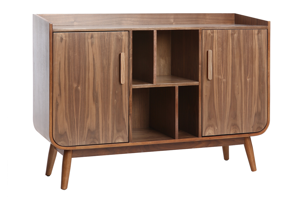 Mobiletto buffet vintage in legno noce HALLEN