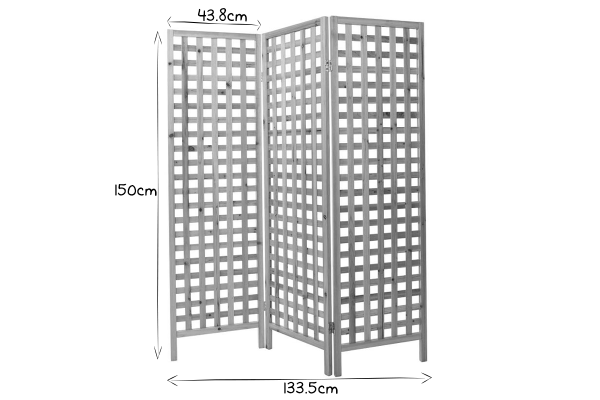 Paravento in legno naturale AKKIKO