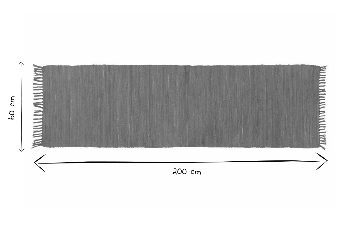 Passatoia corridoio colore naturale 60 x 200 cm AUBAGNE