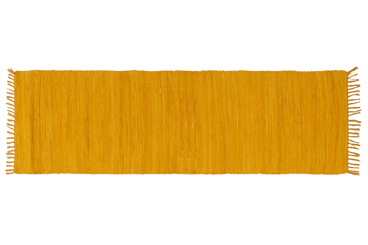 Passatoia da corridoio color giallo cumino 60 x 200 cm AUBAGNE