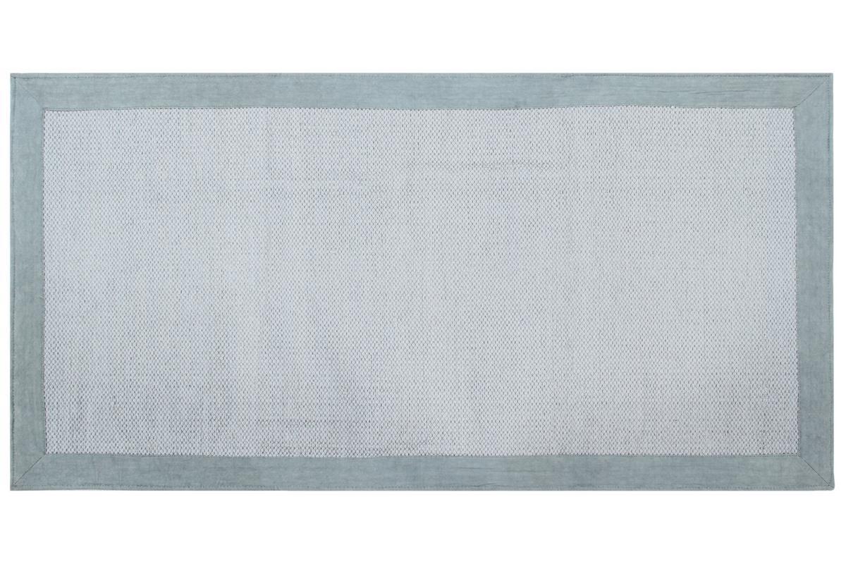 Passatoia da corridoio in cotone azzurro perla 60 x 200 cm ASTER